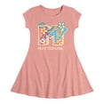 thumbnail image 1 of MTV - Drawn Floral Logo - Toddler & Youth Girls Fit & Flare Dress, 1 of 1