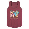 thumbnail image 1 of MTV - Drawn Floral Logo  - Women's Racerback Tank Top, 1 of 4