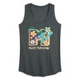thumbnail image 1 of MTV - Drawn Floral Logo  - Women's Racerback Tank Top, 1 of 4