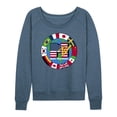 thumbnail image 1 of MTV - Flags - Women's Lightweight French Terry Pullover, 1 of 3
