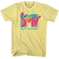 thumbnail image 1 of MTV Flamingo Yellow Heather T-Shirt, 1 of 2