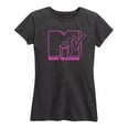 thumbnail image 1 of MTV - Fluorescent Pink MTV Logo - Women's Short Sleeve Graphic T-Shirt, 1 of 4
