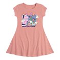 thumbnail image 1 of MTV - Funky Flower Dude - Toddler & Youth Girls Fit & Flare Dress, 1 of 1