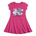 thumbnail image 1 of MTV - Funky Flower Dude - Toddler & Youth Girls Fit & Flare Dress, 1 of 1