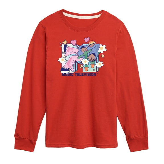 MTV - Funky Flower Dude - Toddler & Youth Long Sleeve Graphic T-Shirt