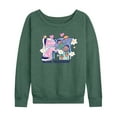 thumbnail image 1 of MTV - Funky Flower Dude  - Women's Lightweight French Terry Long Sleeve Shirt, 1 of 4