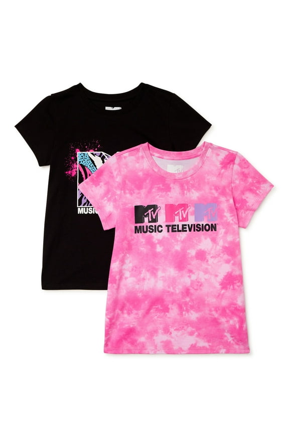 Girls Graphic T-Shirts, 2-Pack, Sizes 4-16