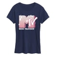 thumbnail image 1 of MTV - Glitter Logo  - Women's Short Sleeve Graphic T-Shirt, 1 of 4