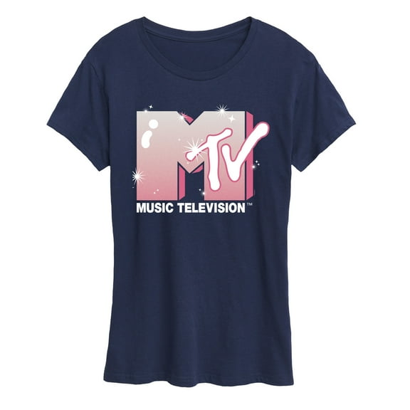 MTV - Glitter Logo  - Women's Short Sleeve Graphic T-Shirt