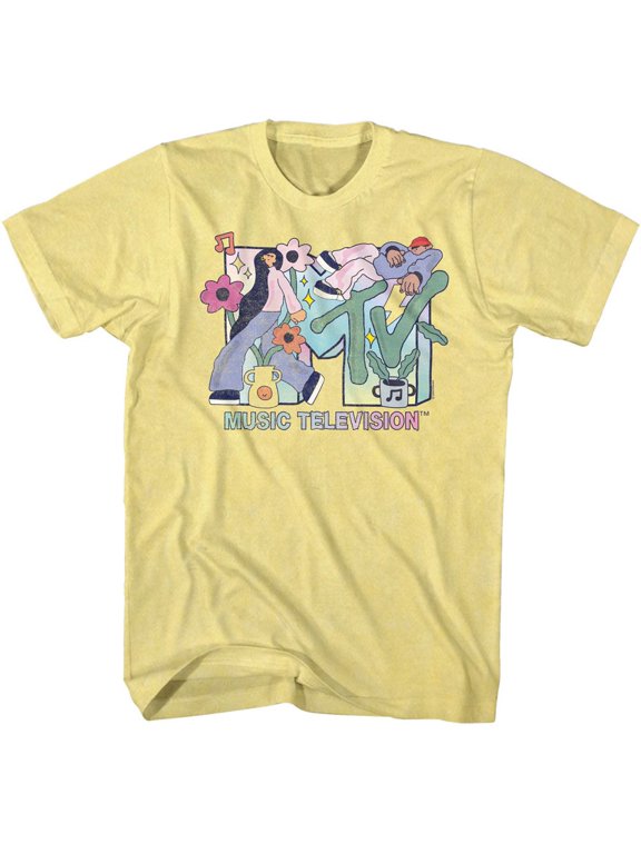 MTV Gradient Yellow Heather T-Shirt