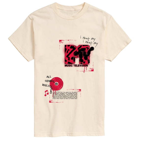 MTV - Graffiti Paint Short Sleeve Graphic T-Shirt