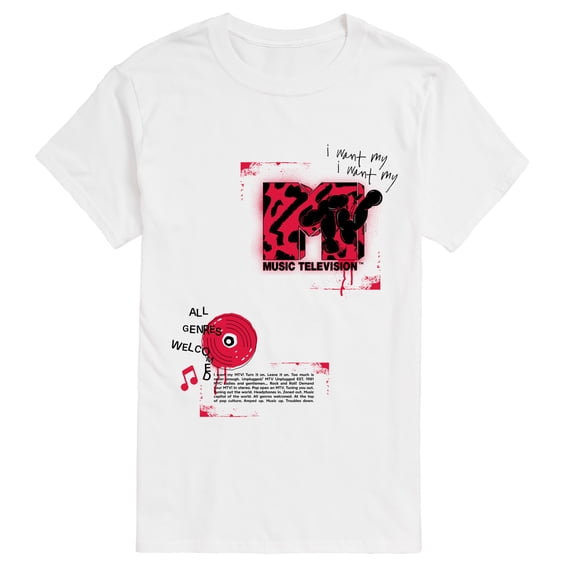 MTV - Graffiti Paint Short Sleeve Graphic T-Shirt