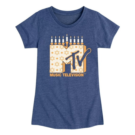 MTV - Hanukkah Logo - Toddler & Youth Girls Short Sleeve Graphic T-Shirt