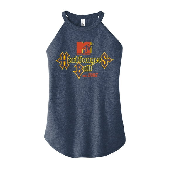 MTV - Headbangers Ball 1987 - Juniors High Neck Tank Top