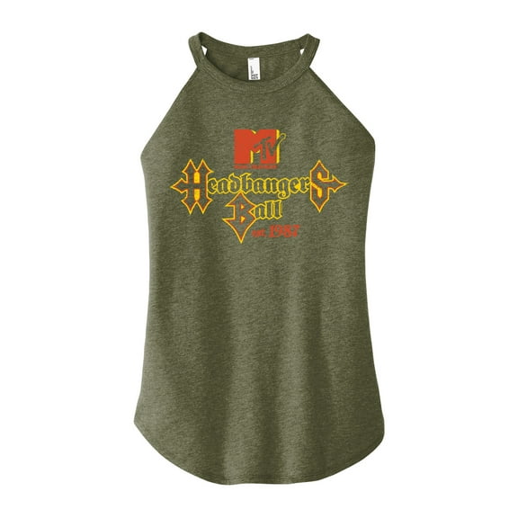 MTV - Headbangers Ball 1987 - Juniors High Neck Tank Top