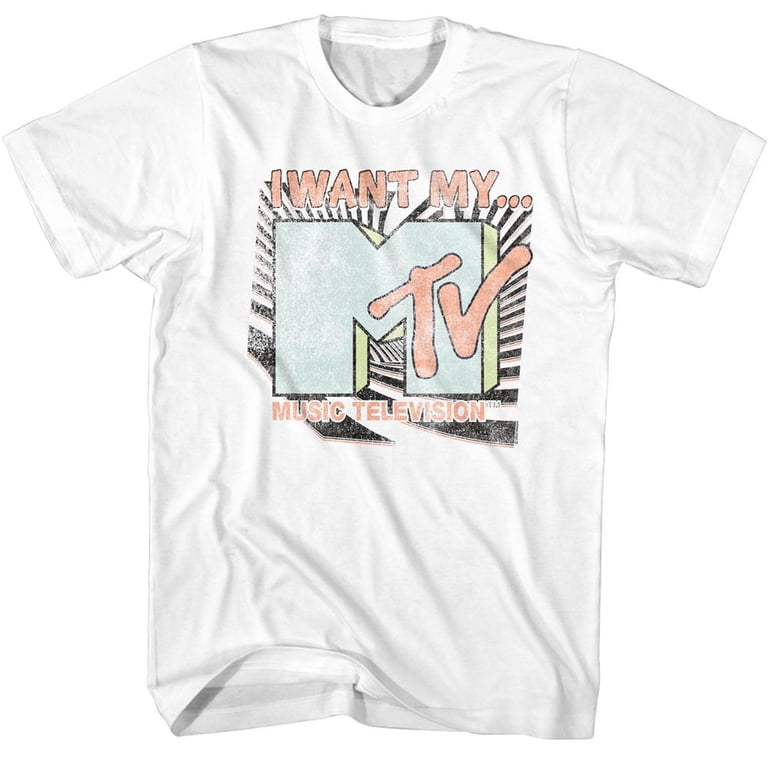 MTV I Want My MTV White T-Shirt - Walmart.com