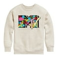 thumbnail image 1 of MTV - Icon Collage Logo - Toddler & Youth Crewneck Fleece Sweatshirt, 1 of 4