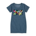 thumbnail image 1 of MTV - Icon Collage Logo - Toddler & Youth Girls Fleece Dress, 1 of 4