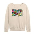 thumbnail image 1 of MTV - Icon Collage Logo  - Women's Lightweight French Terry Long Sleeve Shirt, 1 of 4