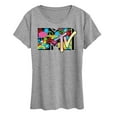 thumbnail image 1 of MTV - Icon Collage Logo  - Women's Short Sleeve Graphic T-Shirt, 1 of 4