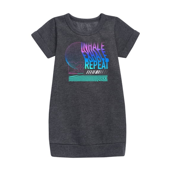 MTV - Inhale Exhale - Toddler & Youth Girls Fleece Dress