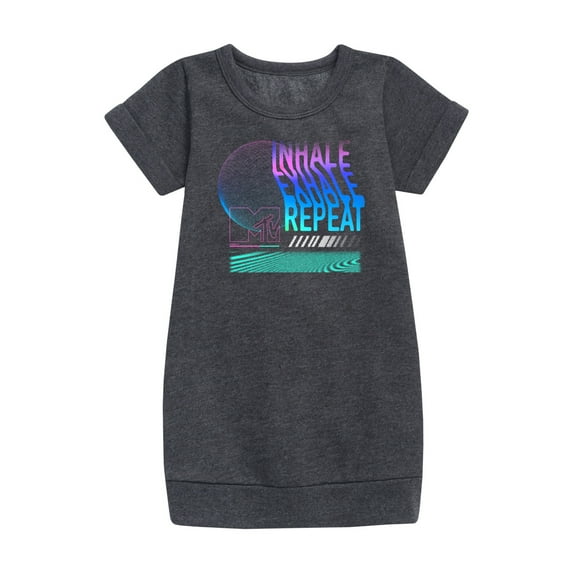 MTV - Inhale Exhale - Toddler & Youth Girls Fleece Dress