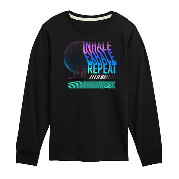 MTV - Inhale Exhale - Toddler & Youth Long Sleeve Graphic T-Shirt