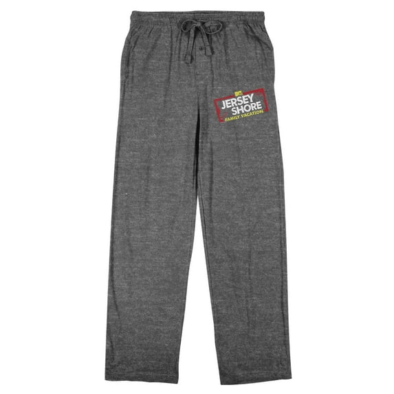 MTV Jersey Shore Family Vacation Men's Heather Gray Sleep Pants-Medium