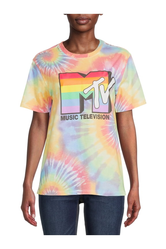 MTV Juniors’ Rainbow Graphic T-Shirt