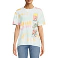 thumbnail image 1 of MTV Juniors’ Tropical Print Tie Dye T-Shirt, 1 of 5