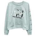 thumbnail image 1 of MTV Ladies Long Sleeve Sweatshirt, Classic Raw Edge MTV Sweatshirt Heather Grey - M, 1 of 6