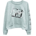 thumbnail image 1 of MTV Ladies Long Sleeve Shirt - I Want My Logo Oversized Raglan Fleece, 1 of 7