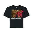 thumbnail image 1 of MTV - Leopard Logo - Juniors Cropped Tee, 1 of 5