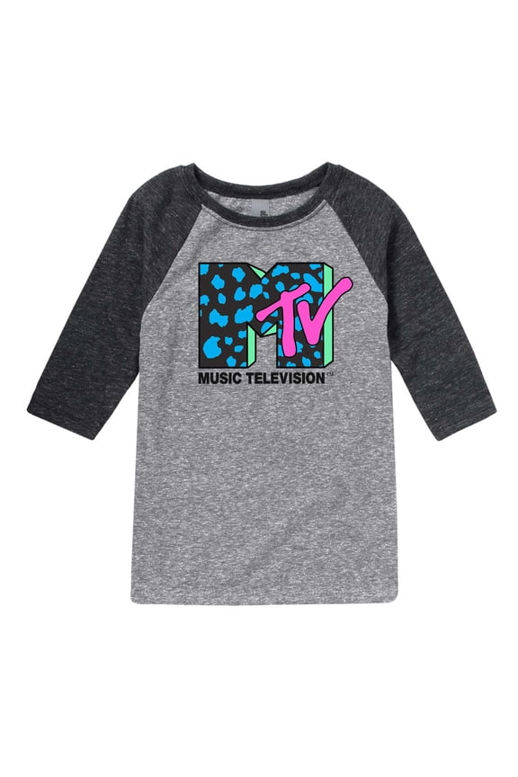 - Leopard MTV - Toddler And Youth Raglan Graphic T-Shirt