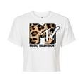 thumbnail image 1 of MTV - Leopard Print Logo - Juniors Cropped Tee, 1 of 5