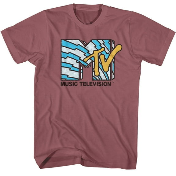 MTV Lightning Logo Rouge T-Shirt