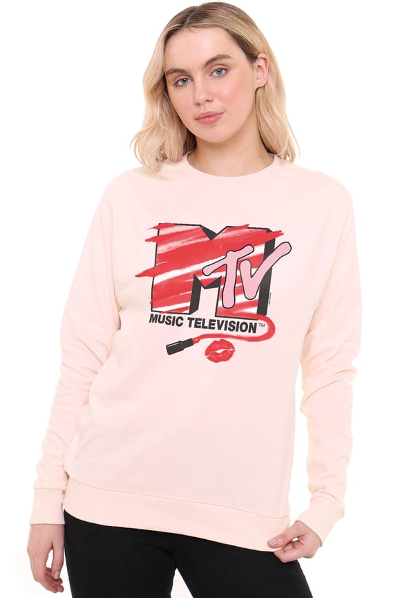 Lipstick Filled Logo Women's Crew Sweatshirt