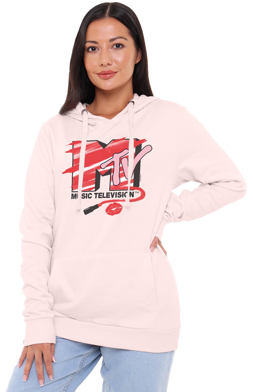 MTV Lipstick Filled Logo Women's Hoodie