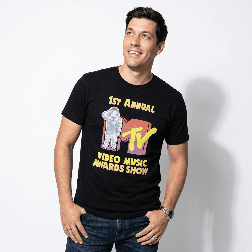 MTV Logo 1st Annual Video Music Awards Graphic Tee for Adults-Large ...