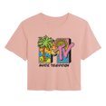 thumbnail image 1 of MTV Logo - 80s Beach - Juniors Cropped Graphic T-Shirt, 1 of 3
