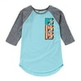 thumbnail image 1 of MTV Logo - American Flag - Toddler And Youth Girls Raglan Graphic T-Shirt, 1 of 5