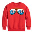 thumbnail image 1 of MTV Logo - Americana Aviators - Toddler And Youth Crewneck Fleece Sweatshirt, 1 of 5