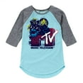 thumbnail image 1 of MTV Logo - Americana Tropic - Toddler And Youth Girls Raglan Graphic T-Shirt, 1 of 5