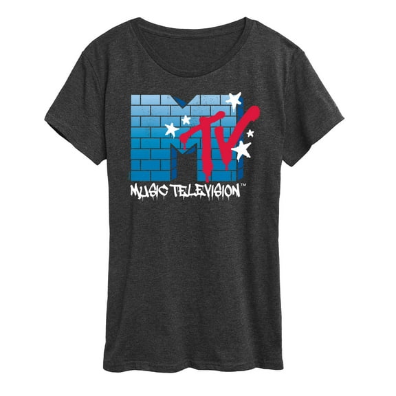 MTV - Logo Brick Wall - Women's Short Sleeve Graphic T-Shirt