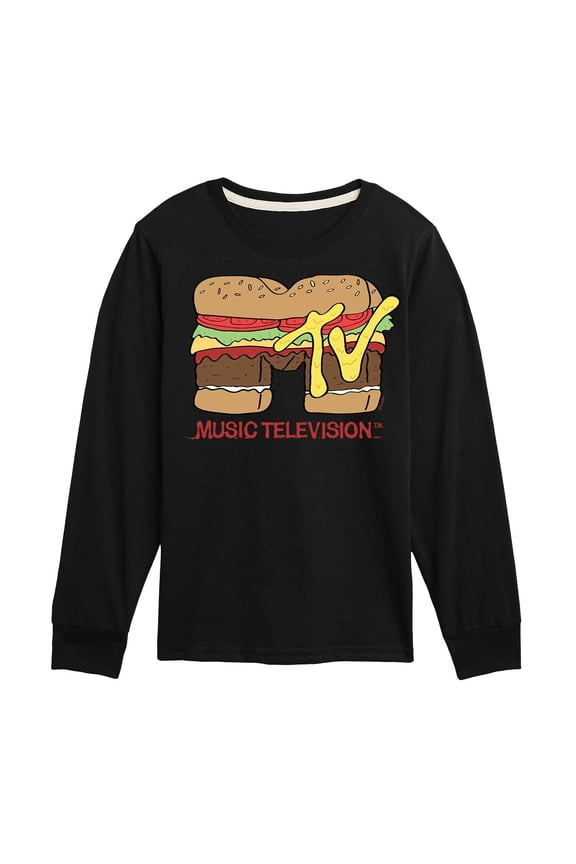 Logo - Burger Logo - Toddler And Youth Long Sleeve Graphic T-Shirt