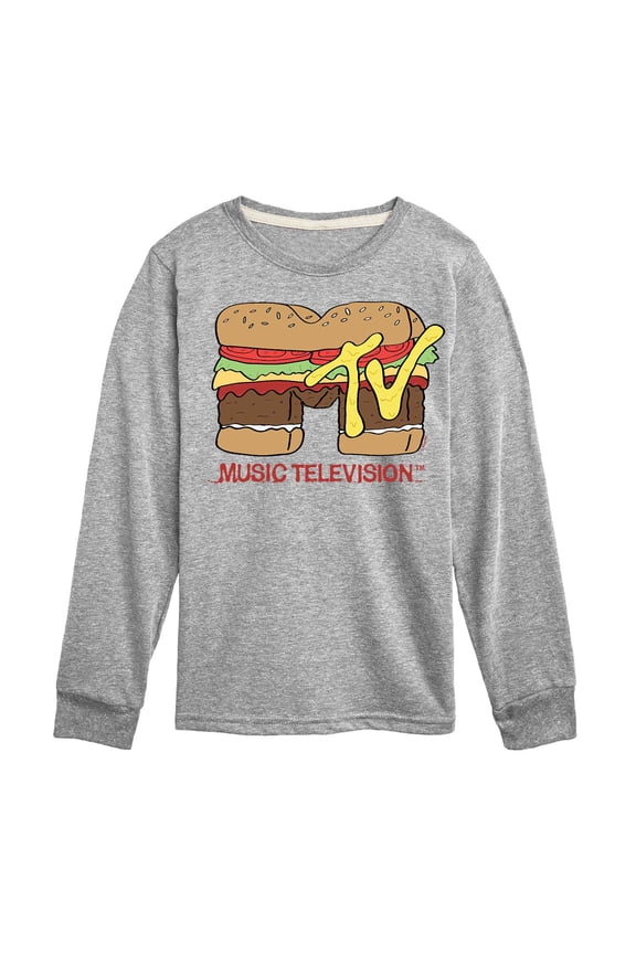 Logo - Burger Logo - Toddler And Youth Long Sleeve Graphic T-Shirt