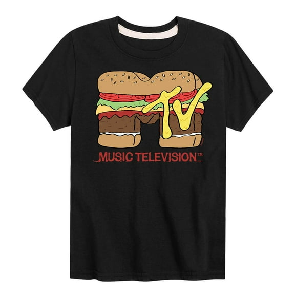 MTV Logo - Burger Logo - Toddler And Youth Short Sleeve Graphic T-Shirt