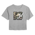 thumbnail image 1 of MTV Logo - Camo Logo - Juniors Cropped Graphic T-Shirt, 1 of 4