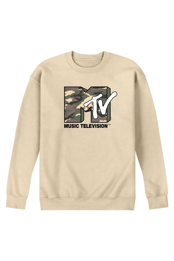 Logo - Camo Logo - Men's Crew Fleece Sweatshirt