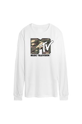 Logo - Camo Logo - Men's Long Sleeve Graphic T-Shirt